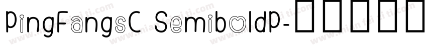 PingFangsC SemiboldP字体转换